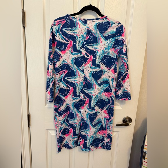 Lilly Pulitzer Indigo Sea Star Struck Beacon Dress - Size Medium - Picture 4 of 10